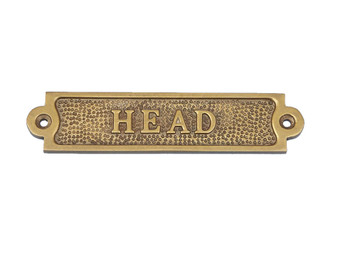 Antique Brass Head Sign 6" MC-2203-AN