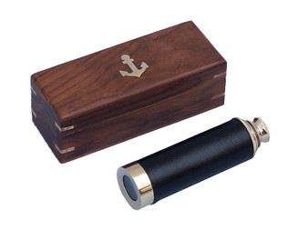 Solid Brass With Leather Spyglass 15" FT-0261