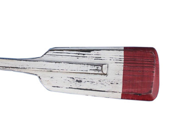 Wooden Rustic Kinsington Decorative Squared Boat Oar With Hooks 36" Red-Oar-36