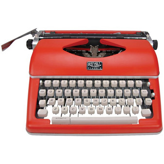 Classic Manual Typewriter (Red) (ROY79120Q)