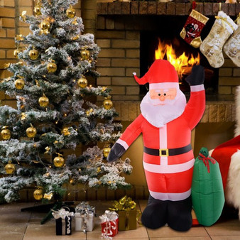 8 Ft Airblown Inflatable Christmas Xmas Santa Claus Gift Decor Lawn Yard Outdoor (CM19950)