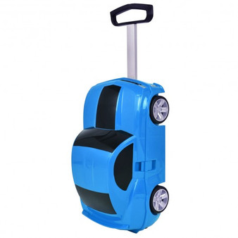 Car Shape 3D Kids Travel Carry-On Trolley Suitcase-Blue (TY572340BL)