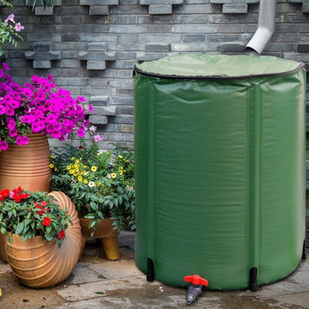 53 Gallon Portable Collapsible Rain Barrel Water Collector (OP70943)