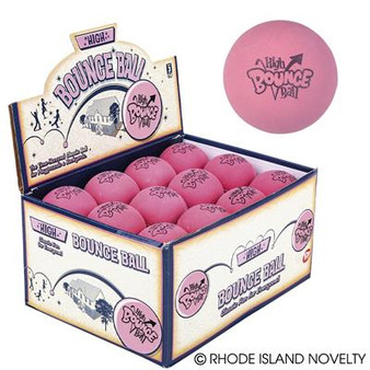 (BAPINK2) 2.5" Rubber Pink High Bounce Ball