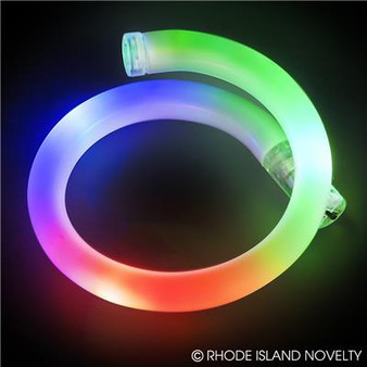 (GLTUBRB) 8" Rainbow Led Flashing Tube Bracelet