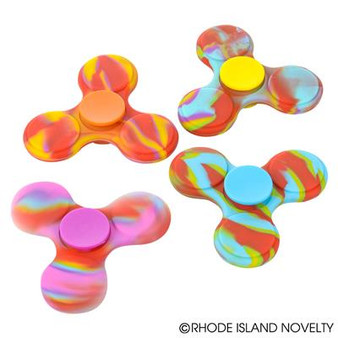 (TYHASTI) 3" Tie Dye Silicone Hand Spinner