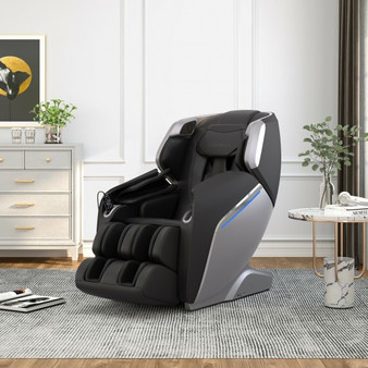 Full Body Zero Gravity Massage Chair With Sl Track Voice Control Heat-Black (JL10008WL-DK)