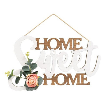 *Home Sweet Home Cutout Floral Accent Hanging Sign G91077 By CWI Gifts