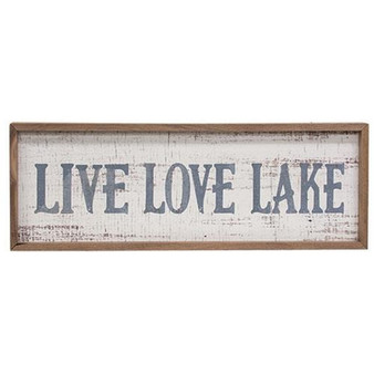 Live Love Lake Framed Print GKH25