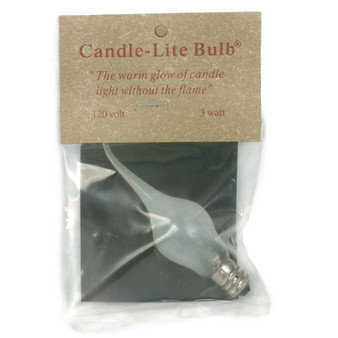3 Watt Large Candle-Lite Light Bulb (Pack Of 12) 3640921