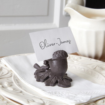 Iron Acorn Place Card Holder (Pack Of 2) 370700