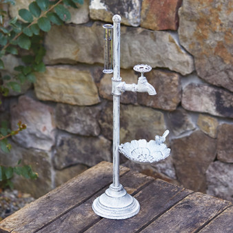 Tabletop Faucet Rain Gauge With Feeder 420214