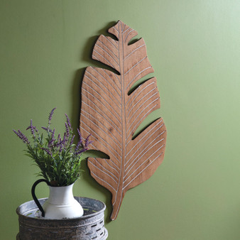 Banana Leaf Wood Wall Decor 530476