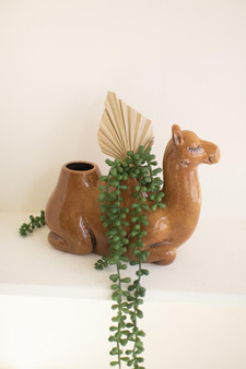 Ceramic Camel Planter - Brown (CDV2151)