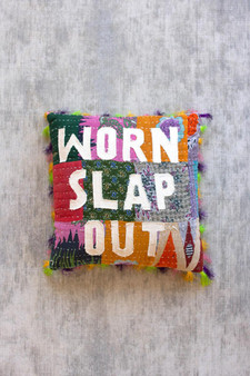 Worn Slap Out - Kantha Pillow (NRV2335)