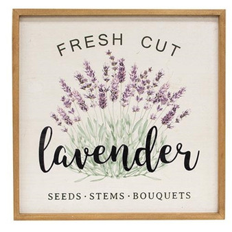 Fresh Cut Lavender Framed Sign G65258