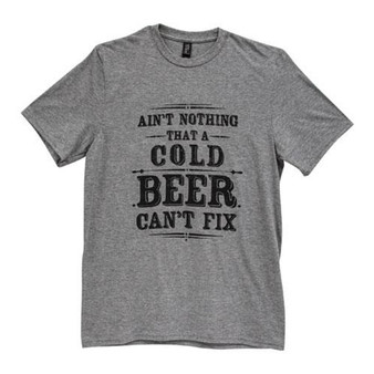 Ain'T Nothing That A Cold Beer Can'T Fix T-Shirt Heather Graphite Small GL91S
