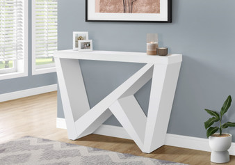 Accent Table - 48"L - White Hall Console (I 2429)