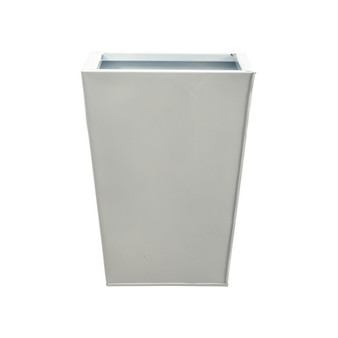 13" Classic Square Metal Planter - White (0815-SM-S1-WH)