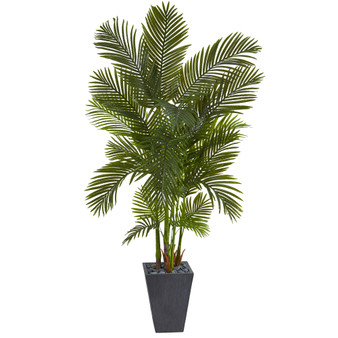 70" Areca Palm Artificial Tree In Slate Planter (T1256)