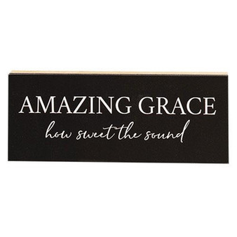 Amazing Grace Shelf Sitter 10" X 4" G16694 By CWI Gifts