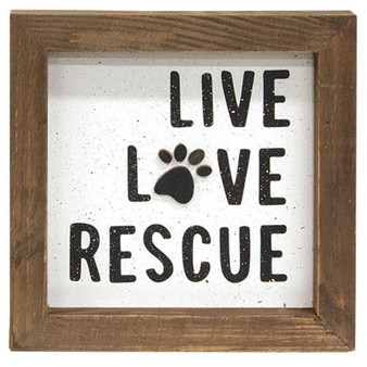 *Live Love Rescue Shadowbox Frame G35828 By CWI Gifts