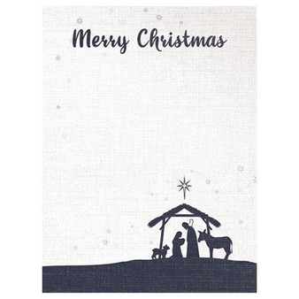 Merry Christmas Nativity Mini Notepad G55024