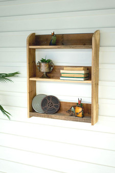 Recycled Wood Three Tiered Shelf (CCHA1040)