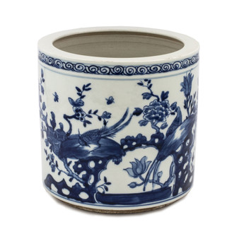 Blue And White Spring Blosoom Cache Pot (1605J)