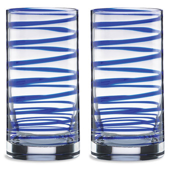 Ks Charlotte Street Hiball (Set Of 2) Art Glass (857794)