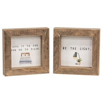 *Be The Light Mini Frame 2 Asstd. (Pack Of 2) G35773 By CWI Gifts