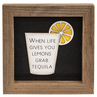 When Life Gives You Lemons Shadowbox Frame G35876 By CWI Gifts