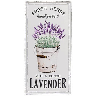 Hand Picked Lavender Metal Sign G65237