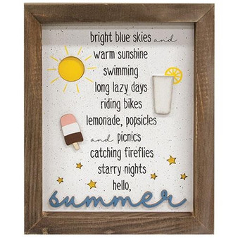 Summer Shadowbox Frame G35845 By CWI Gifts
