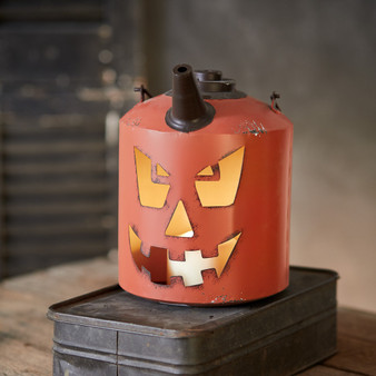 Carved Pumpkin Fuel Can Luminary 770573
