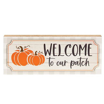 Welcome To Our Patch Pumpkins Block G24225