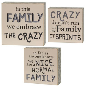 Set Of 3 Nice Normal Family Buffalo Check Box Signs G36007