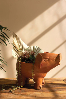 Terracotta Pig Planter (GEM1006)