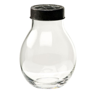 Glass Vase With Metal Lid (CT2314)