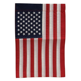 Embroidered Nylon American Garden Flag G10220103 By CWI Gifts