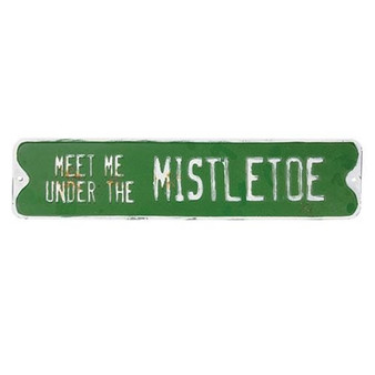 Under The Mistletoe Metal Street Sign G60207 By CWI Gifts