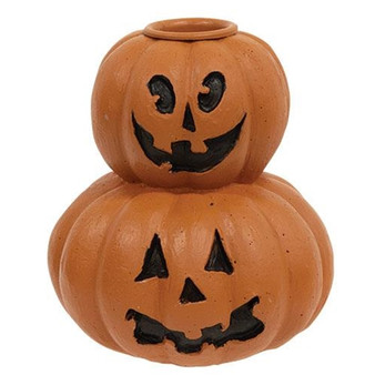 Pumpkin Stack Taper Holder G65291 By CWI Gifts