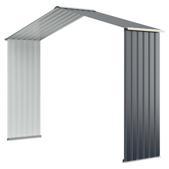Outdoor Storage Shed Extension Kit-Gray (GT3732GR-A)