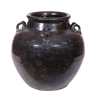 Vintage Black Four Handle Wine Jar (2804L)