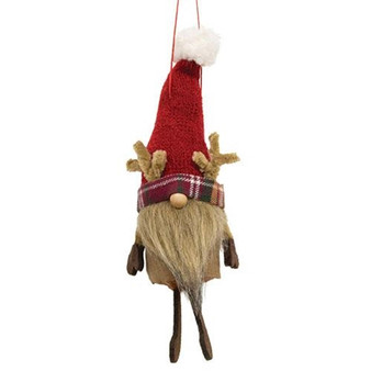Red Reindeer Gnome Felted Ornament GQHTX2023