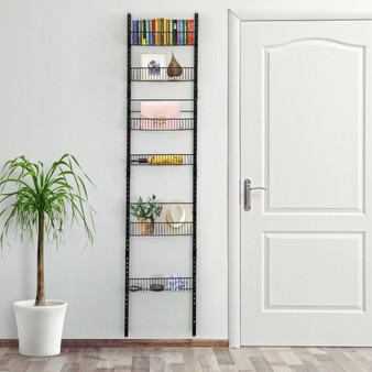Over The Door Pantry Organizer With 6 Adjustable Shelves (KC53789)
