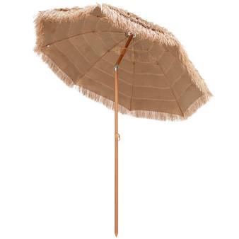 7.2 Feet Patio Thatched Tiki Umbrella Hawaiian Hula Beach Umbrella (NP10497)