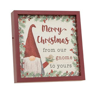From Our Gnome to Yours Framed Sign With Easel G30343