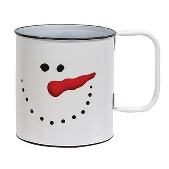 Smiling Snowman Metal Mug GNK1301