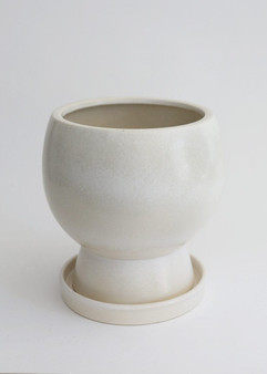 Ceramic Pot With Saucer And Drainage - 11" ACD-51395.00
